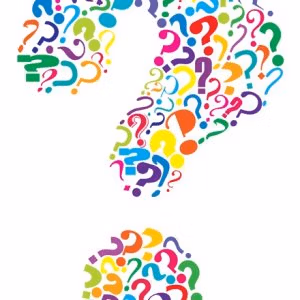 Point d'interrogation en couleurs