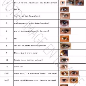 Classement couleur des yeux selon Martin-Schultz - Votre image en lumière