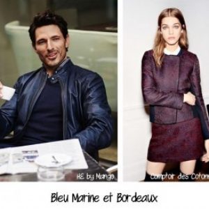 Bleu Marine et Bordeaux, conseil en image, relooking, makeover