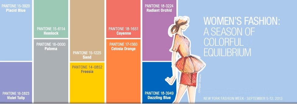 Couleurs Pantone printemps-été 2014 - femmes