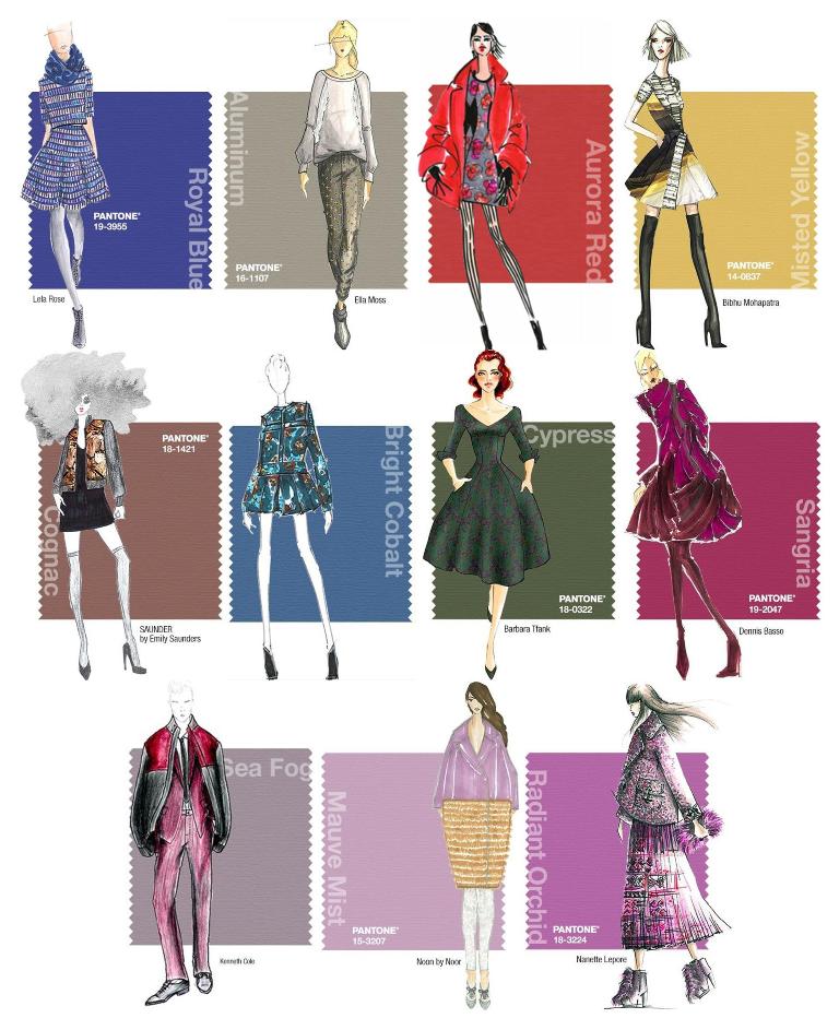 Les couleurs Pantone Fashion vues par les designers