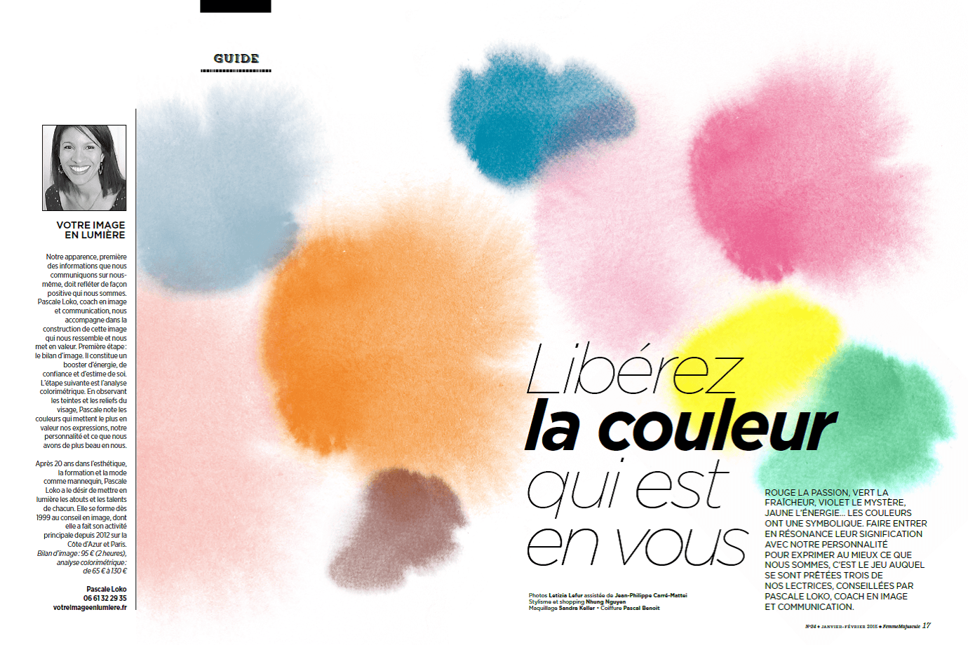 "Libérez la couleur qui est en vous" et présentation de Pascale Loko et Votre Image en Lumière