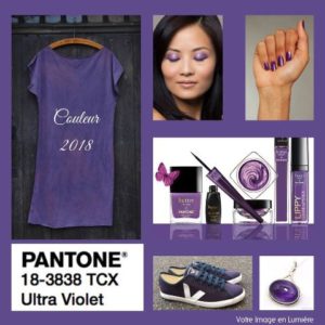 Ultra violet Pantone 2018 - Cosmétiques et vêtements et accessoires couleur Ultra violet