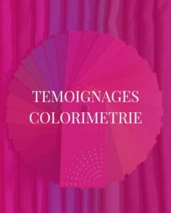 Visuel des témoignages en colorimétrie